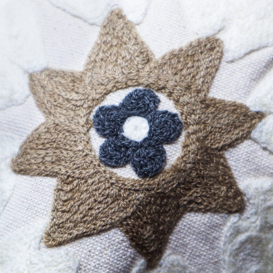 Handmade Embroidered Statement Luxurious Traditional Decorative Cushion Cover, Handmade in Alexandria